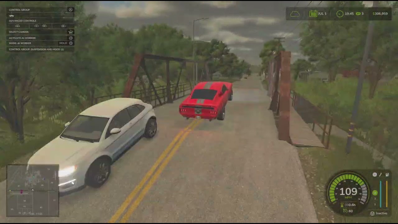 Epic jump in the ole mustang Fs25