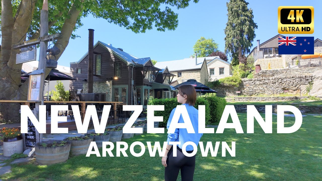 Arrowtown Queenstown New Zealand 4K Walking Tour | Historic Streets, River Trails & Local Food ASMR