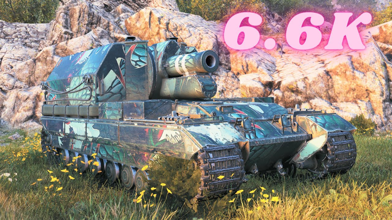 Conqueror Gun Carriage 6.6K урон   World of Tanks, танковый бой WoT