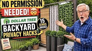 Stop Asking Your HOA - These Dollar TreeBackyard Privacy Hacks Need NoPermission
