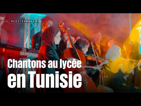 Singing at High School in Tunisia