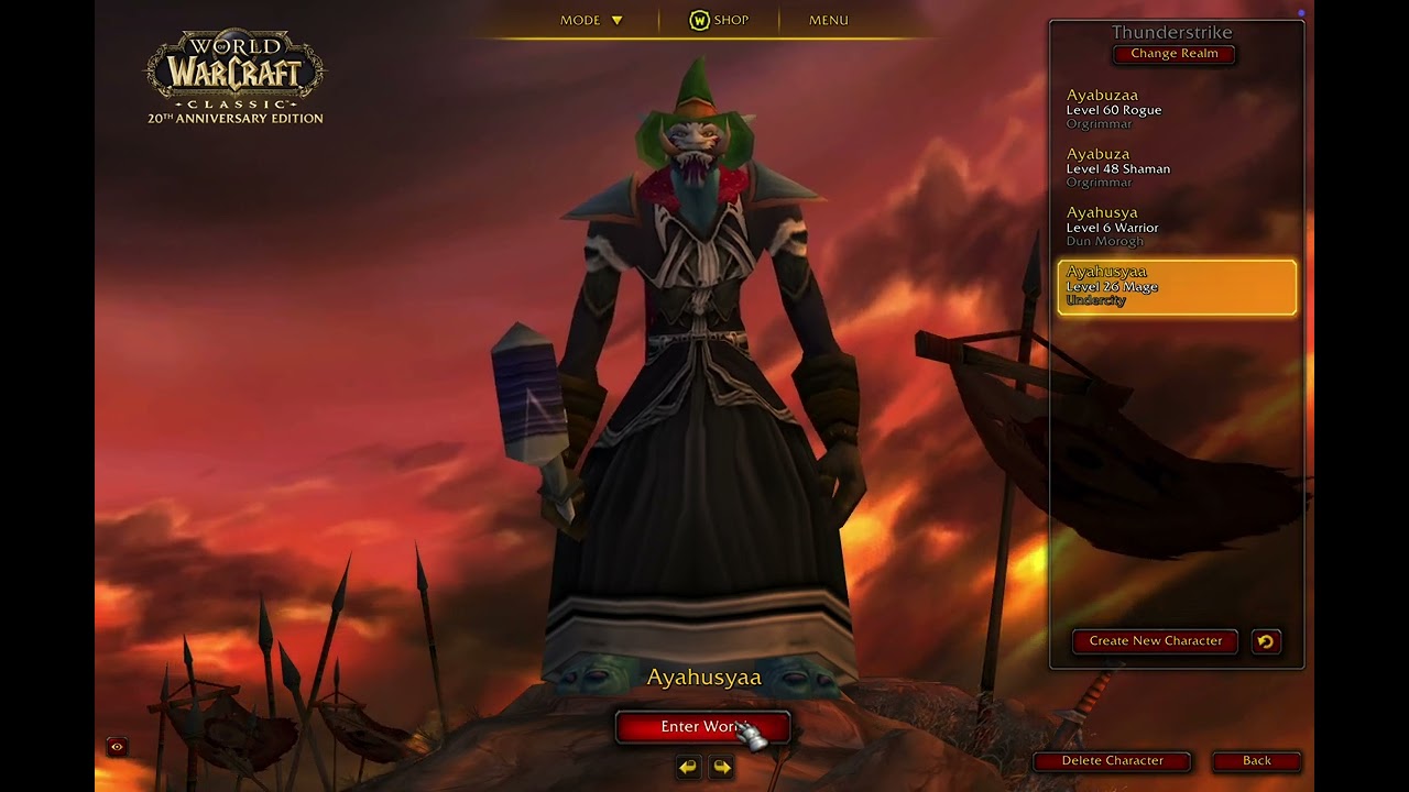 Announcement: mage lvl 29 twink fire spec coming soon! (World of Warcraft Classic)