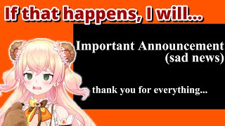 Nene will do Sad News Stream if that Happens [Hololive/EN Subbed]