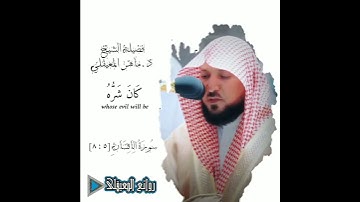 إن الابرار يشربون من كاس كان مزاجها كافورا_تلاوة كرديه خاشعه للشيخ ماهر المعيقلي