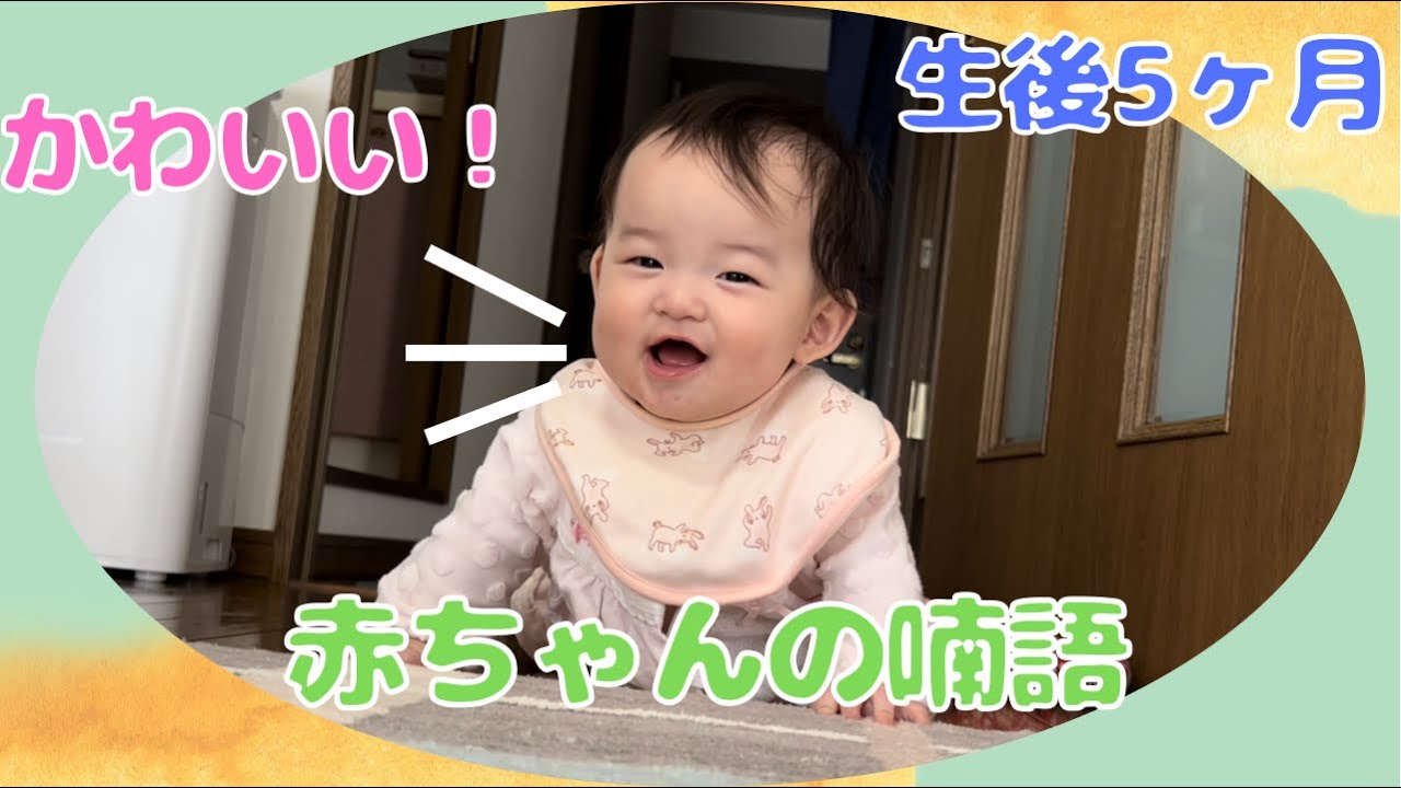 生後5ヶ月の赤ちゃんのおしゃべり 5 Months Old Japanese Baby Chatting Loudly Youtube