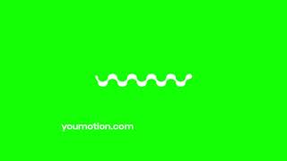 Animated Wave Line Element on Green Screen