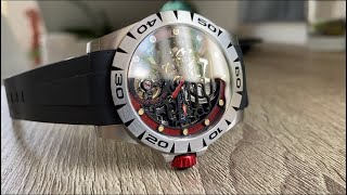 Impressive Titanium Watch with Skeleton Dial by Boderry! Top Watches Under $200!