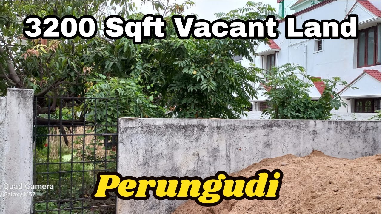 3200 Sqft Vacant Land Sale in Perungudi Chennai Property Sale YouTube