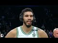 Jayson Tatum talks after Boston Celtics beat Brooklyn Nets 116-112