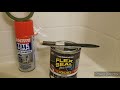 Easiest way to fix repair crack in bath shower bottom tray pan Flex Seal how to DIY save thousands!