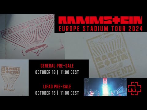 RAMMSTEIN officially release dates for European stadium tour of 2024!