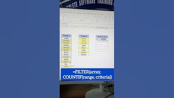 Easily find duplicate values in Excel use =FILTER + COUNTIF 🔍 #indiancomputerinstitute #excelsheet