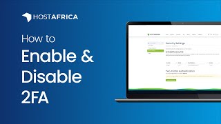 how to enable and disable 2fa in hostafrica whmcs client area