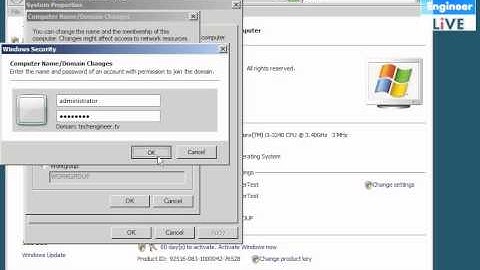 Join Windows Computer to Domain Windows Server 2008