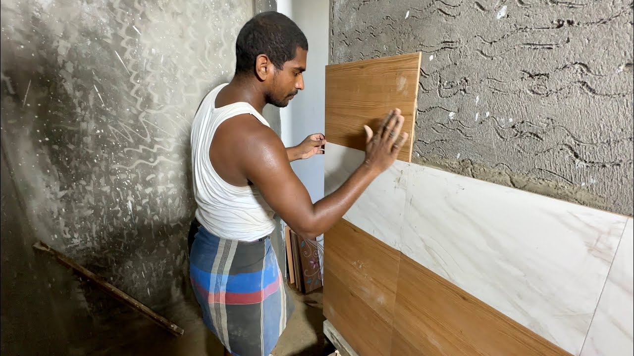 Bathroom Wall ConstructionTechniques of Bathroom Wall Tile Installation Properly YouTube