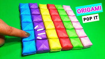 How to make COOL ORIGAMI POP IT | easy diy pop it origami fidget | diy fidget toy | Paper craft