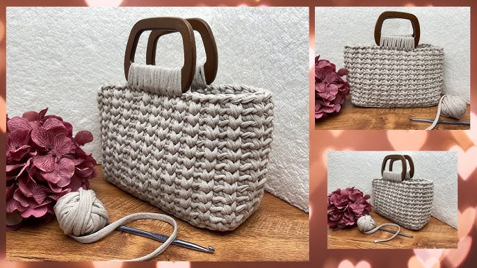 BOLSO DE TRAPILLO A CROCHET PARA PRINCIPIANTES. #crochet 