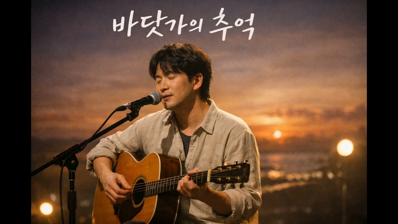 바닷가의 추억 | AI 음악 | 남성 싱글 보컬 감성 발라드