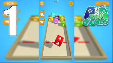 Chain Cube: 2048 3D merge game Gameplay Walkthrough #1 (Android, IOS)