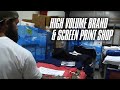 Behind The Scenes of Combat Iron Apparel - Touring a HUGE Screen Printing Shop + Clothing Brand