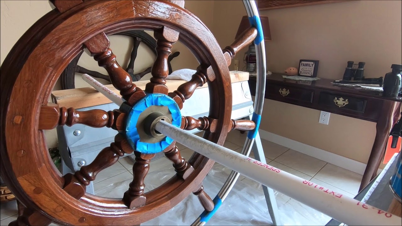 Finishing a Wheel with Sikkens Cetol Marine Natural Teak & Gloss YouTube