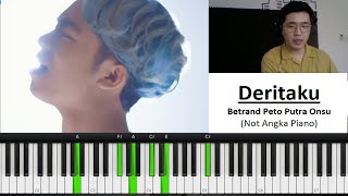 BETRAND PETO - DERITAKU KOR. VERSION (Piano Tutorial + Not Angka) screenshot 1