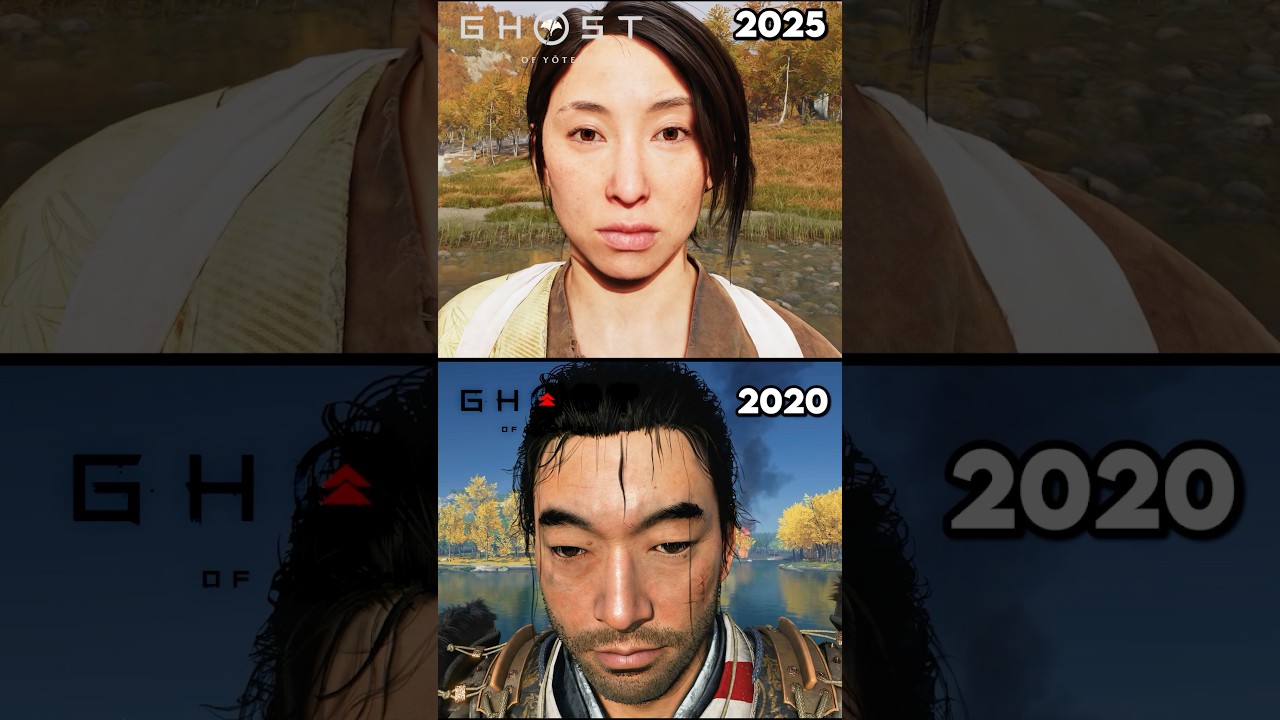 Face Comparison - Ghost of Tsushima vs Ghost Yotei 