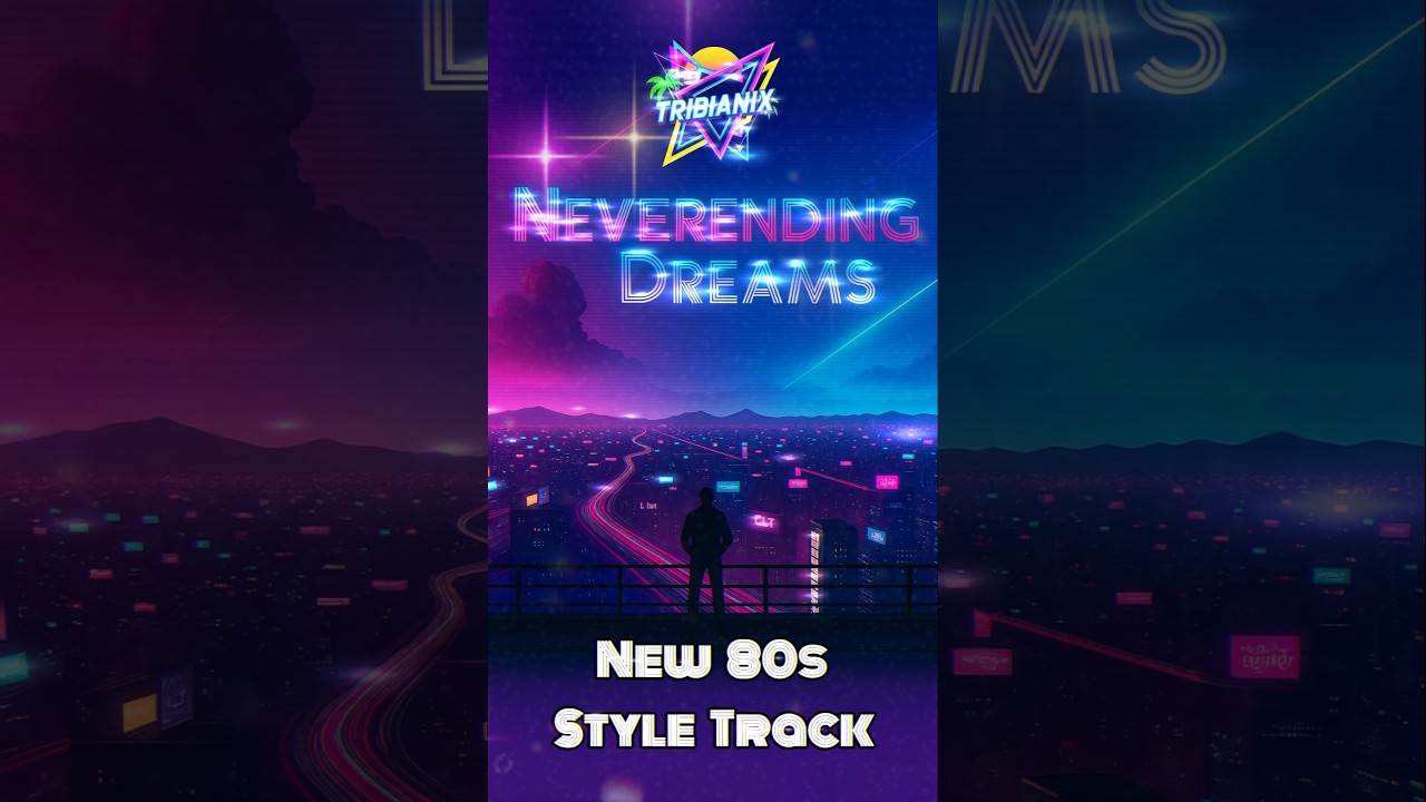 ☁️ Neverending Dreams, they take me higher! 🌙 New 80s style track out now 🎶 #80smusic #shorts #music