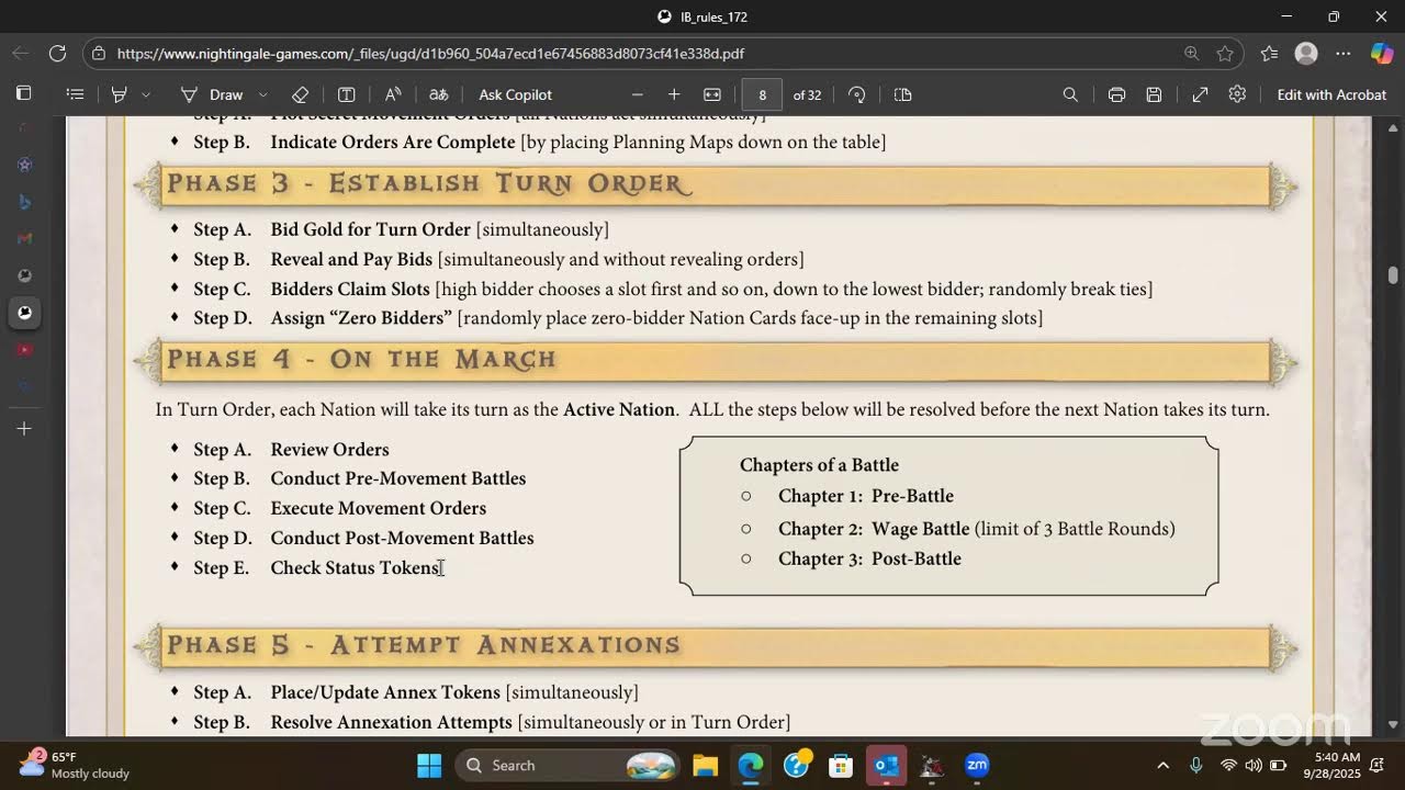 Imperial Borders rules 1-8