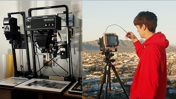 My First Time Printing 4x5 Film in the Darkroom!