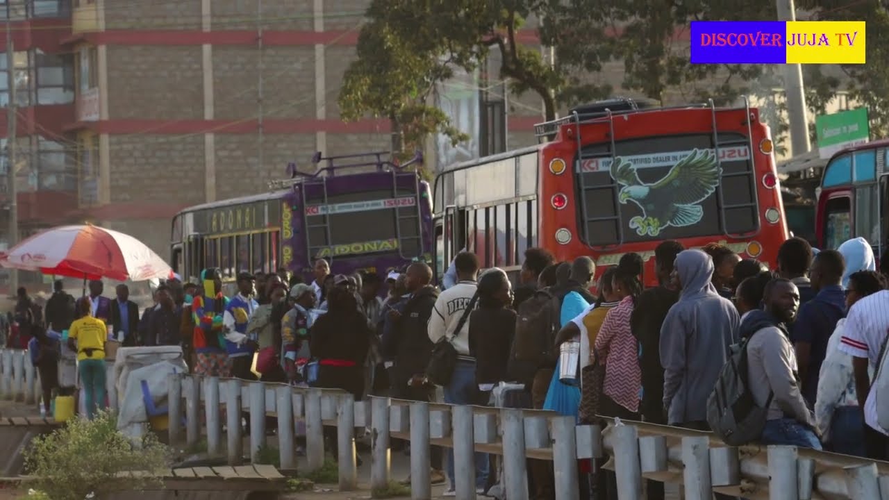 Morning Supermetro Queue in Juja - Discover Juja Tv