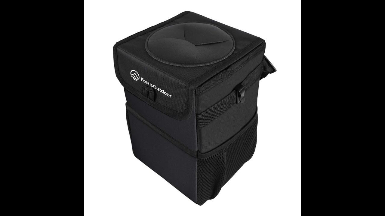 FocusOutdoor® Collapsible Leak-Proof Car Trash Bin for Vehicle & Outdoor Use