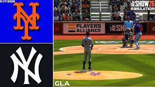 Yankees vs. Mets Simulation | 5/17/26 | MLB The Show 26 PS5 Gameplay