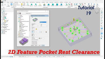 Autodesk Power mill Feature Rest Area Clearance | Feature group machining tutorial