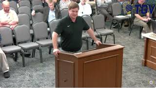 Lawton Sack, Brian Pfund Address Bulloch Commissioners About First Amendment Infringements