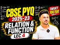     🔥CBSE Class 12  ( Lec 4) PYQ 2025 - 2023 Relations &amp; Functions Chapter 1 | Complete Concept Ma