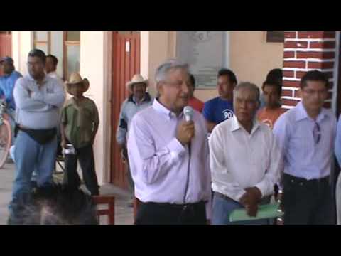 AMLO en San Andrs Lagunas, Oaxaca. 1/2 concientiza...