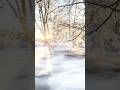 Healing｜Clear Snowmelt Water Sounds in a Sunrise Snowfield (1h) #Shorts #ASMR #Cleansing