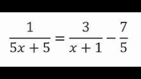 Solving Rational Equations - Linear One Solution Example 1
