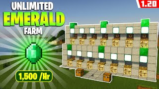 1.20 Unlimited Emerald Farm 1,500 Hr - Minecraft Bedrock Java