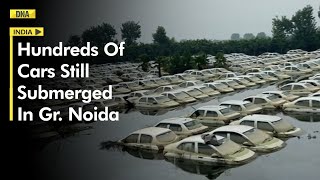 Delhi Floods: Hundreds Of Cars Still Under Water In Greater Noida as Hindon Continues To Overflow