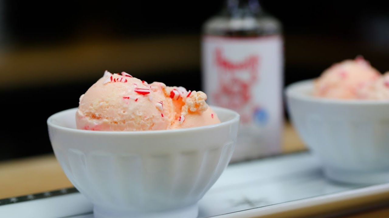 How to Make Delicious Peppermint Ice Cream | Ice Cream with Candy Canes