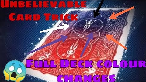The Deck Changes Color! Easy Card Trick Performance And Tutorial! By Tricks Hacker002!