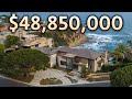 Touring a $48,850,000 Cliffside OceanFront California MEGA MANSION