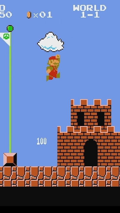 Beyond the Flagpole in Super Mario Bros! 😮