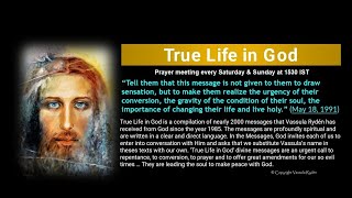 True Life in God India Prayer Meeting - April 14, 2024 (every Sat &amp; Sun at 3:30PM IST/ 10AM GMT)