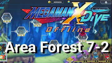 MegaMan X Dive Offline Area Forest 7-2(All Hidden Elements locations)