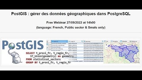 PostGIS :  Gérer des données géographiques dans PostgreSQL