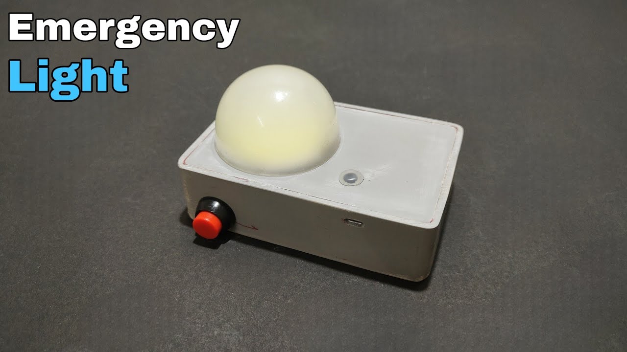 How To Make Rechargeable LED Emergency Light At Home YouTube