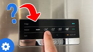 ✅ APRENDE ¿Cómo Cambiar la TEMPERATURA en Nevera BOSCH?